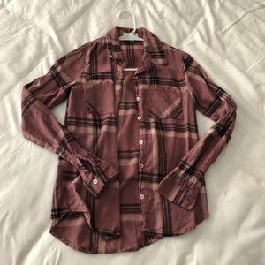 Plaid Long Sleeve Top